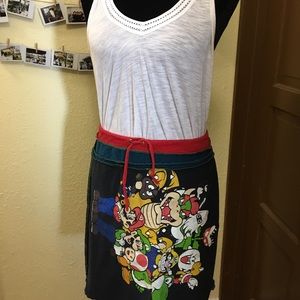 Upcycled Mario Skirt